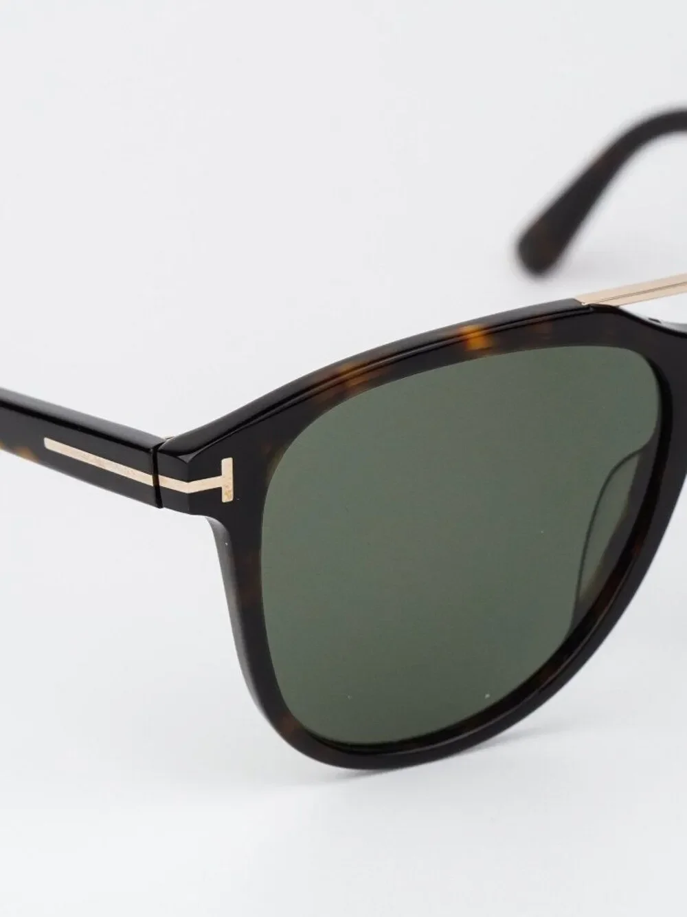 Tom Ford DAMIAN-02 Women Sunglasses Havana Green Pilot FT1098 52N NEW AUTHENTIC